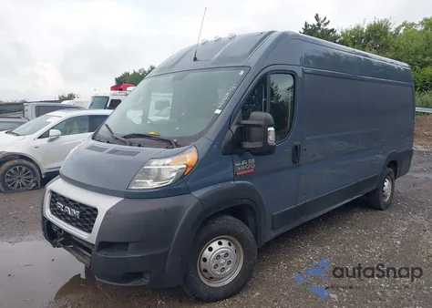 2020 Ram Promaster 3500 Cargo Van High Roof 159 Wb Ext из США, поврежденный, VIN 3C6URVJG1LE128461